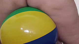 Using My Big Butt and Big Ass to Play with and Bounce a Beach Ball