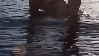 Romantic Sex at a Public Beach