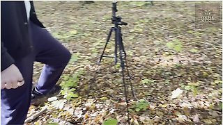 Latex Handjob In Nature - Real Couple Outdoor Energy