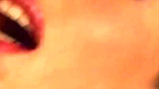 Hot rockstar babes slide in huge cock in their milky pussies