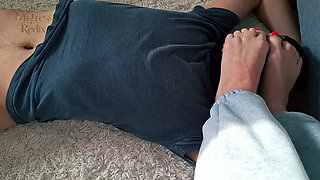 Bare Feet on Slave’s Face - Foot Sniffing Domination