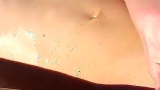 Poolboy fucks horny MILF Amadea with a condom outdoors