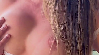 Naughty MILF Fucks Cock on Balcony