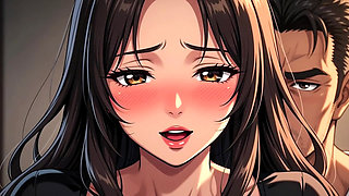 25yo Woman Fucks Stepfather on Sofa in Risky Quiet Sex (AI generated)