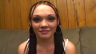 American Teen 18+ Blowjob Sucks Ramons Huge Dick With Krystal Jordan