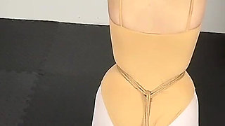 White Silk Gymnastics Uniform Rope and Metal Confinement (part 2)