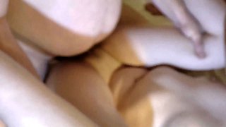 Amateur teen Blowjob with hardcore drilling