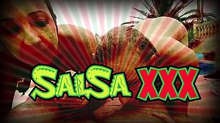 Dasha Dark Spanks her Oiled Pussy and Fingers it Deep until Climax for SalsaXXX