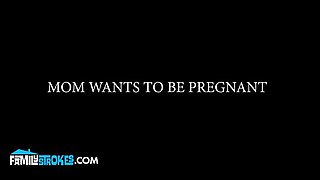 Stepson Fucks Pregnant Stepmom Hard - Creampie & Doggy Style