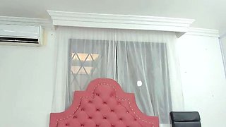 European amateur redhead masturbates on webcam