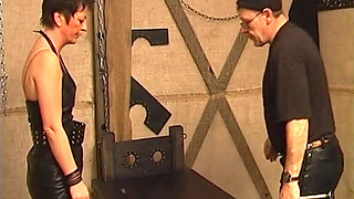 Insatiable Mature Blonde Endures Strict Dungeon Bondage Play