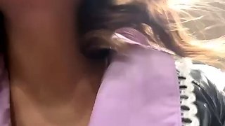 Cute curly brunette solo webcam masturbation