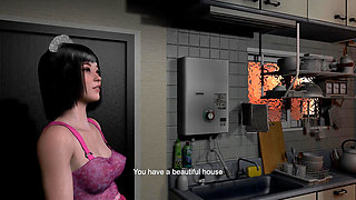 A Cock Thirsty Asian Maid In Her First Day At Work