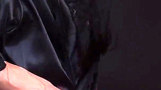 Silk Robe Tease: Just Enough to Make You Want More