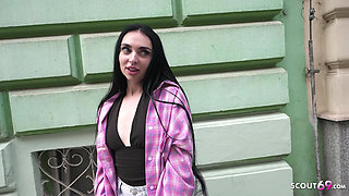 GERMAN SCOUT - Multiple Orgasm for slim Teen Adelina Jameson by Pick Up Casting Fuck