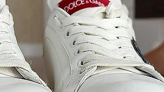 My D&g Sneakers Beg to Be Undressed