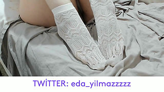 Foot- Foot Fetish- Turkish Foot- Turkish Foot Fetish- Socks- Stockings Fetish- Short Socks- White Socks- Turkish MILF- Turkish P