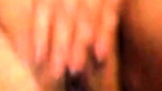 Filipina Amateur Shaves and Masturbates on Webcam