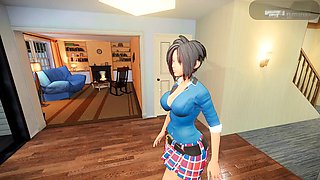 3d animation, naked girls, voyuer