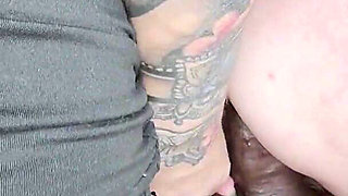 Her First Double Strap Then BBC Fuck