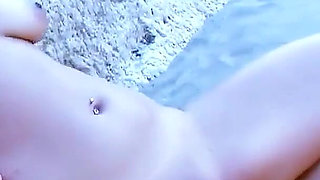 Cheerleader Dolce gets fucked by quartback after the game on the beach
