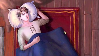 Cartoon fantasy adventure with Misskitty2k in animated hentai action