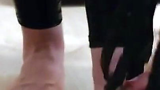 Lie on the Ground and Get Ballbusting