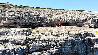 German tourist fucked publicly on the street in Mallorca