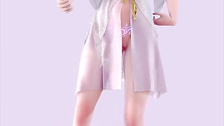 Changli-girls' Generation Pregnancy Sexy Pajamas White Tiger Pussy Open Breasts Succubus Pattern