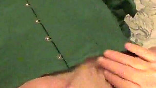 Julie’s Swollen Bound Tits & Dripping Pussy Play - Green Corset Rope Bondage Masturbation