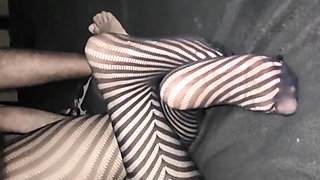 Hot bhabhi desi aunty milf stepmom wearing fishnet stocking fucked good