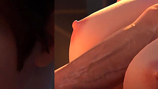 Tracer Beach Blowjob and Condom Fuck & Wild Anal Riding and Titfuck Cumshot - 3D Overwatch Animation