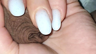 Step mom with sexy nails Caught in the act handjob step son dick