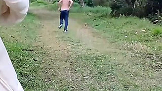 Wife Goes to the Park Without Panties to Show off!