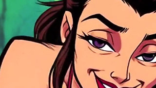 Ai Babes Outdoor Cleavage Tease