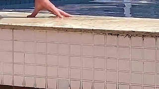 MILF Helps Me Cum at the Public Pool