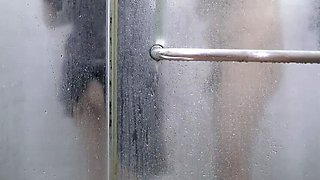 Indonesian Girl Fucks in Shower Wearing Satin Dress – Big Ass, Big Tits, Amateur Creampie