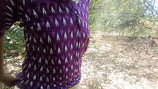 Milk breastfeeding in outdoor forest