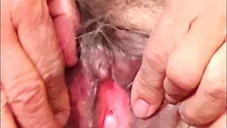 Getting My Hairy Pussy Wet and Slippery