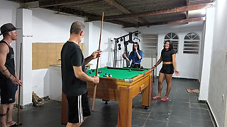 Bad Melli and Gabi Lux lost in the pool to the Carmonas and had to give it to them