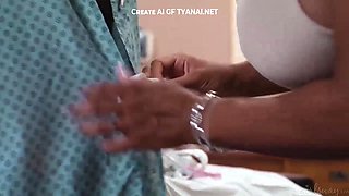 Best friend takes over gynecologist exam in unexpected threesome