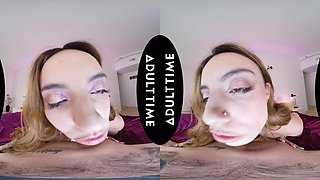 Playful Petite Angel Flirt Teases Massive Cock with Flirty Seduction Before Taking Deep Pounding POV Fuck