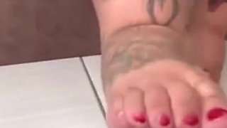 POV Lick My Sweaty Feet From the Walk