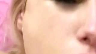 Teen Angel Wicky with huge boobs and blond hair takes part in the casting