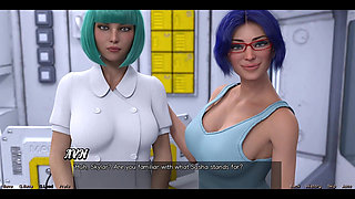 Stranded in Space - Blue Haired MILF Want Threesome with Me & Hot Busty Doctor