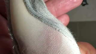 She left her wet panties for me and asked kindly to fill out with cum