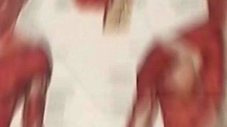 18 Year Old Teen Blonde Sucks 2 Cocks and Swallows Cum