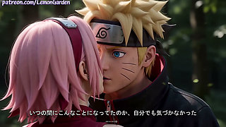Pink-Haired Kunoichi got the sex of her dreams in Konoha's Forbidden Forest 3d Hentai Naruto x Sakura