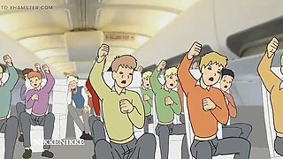 HENTAI SPERMJUNGLE Chapter 1: Big Tits Anime Girl Gets Fucked on a Private Plane