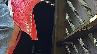Shower Doesn't Work, Married Woman Asks Farm Caretaker for Help Using Just a Towel and Pays with Sex